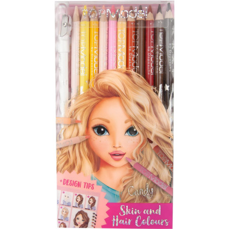 Topmodel Colour Pencils Skin 12 Pk