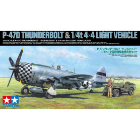P-47D Thunderbolt Bubbletop & ¼ Ton 4X4 Light Vehicle 1/48 Scale