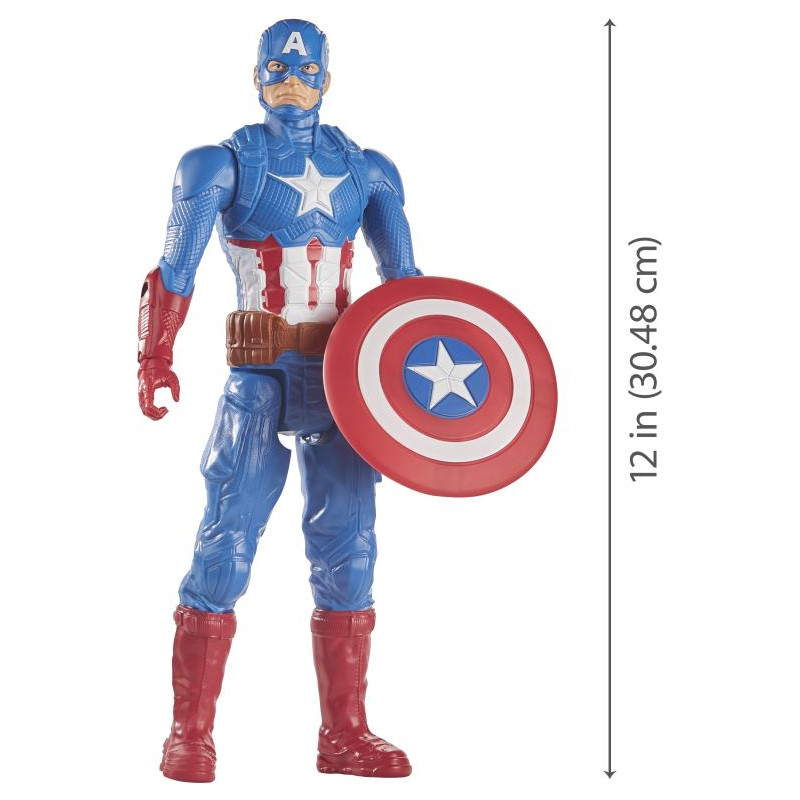 Marvel Avengers Titan Hero Tech Captain America 30,5 Cm - Action Figure Con Suoni Ed Effetti - 2