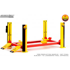 1:18 Mopar Four Post Hoists - Yellow and Red