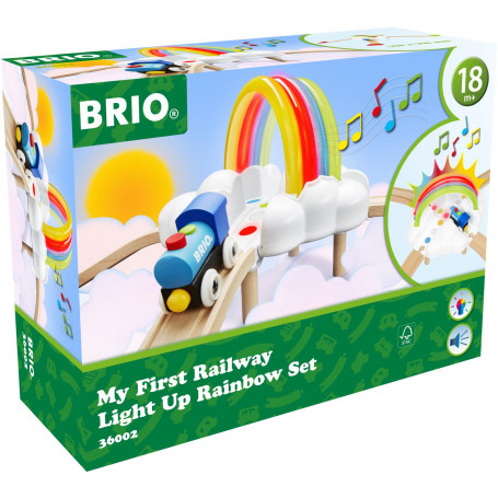 BRIO My First Rwy Light Up Rainbow Set 11 pieces