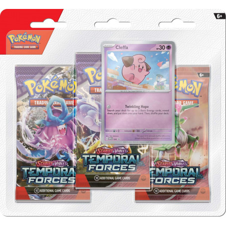 Pokemon TCG Scarlet & Violet 5 Temporal Forces Three booster blister
