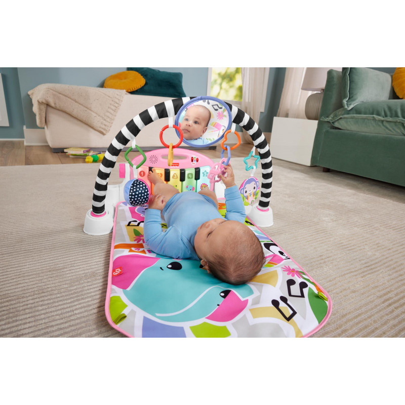 Fisher-Price Baby Playmat Deluxe Kick Play Piano Gym con luces de