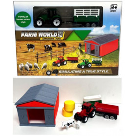 Tractor and Barn Set