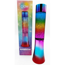 33cm Rainbow Glitter Lamp