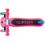 Globber Primo V2 scooter with Lights and Griptape - Fuchsia/ Sky Blue