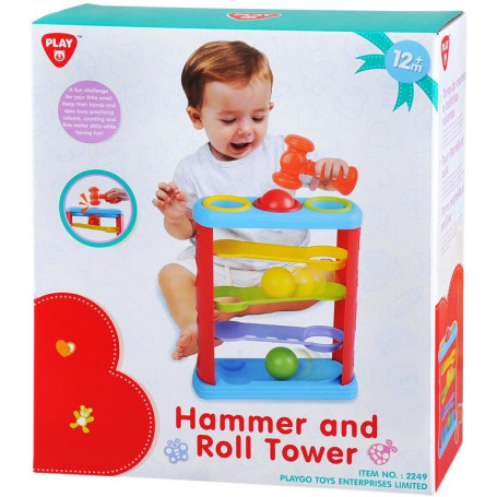 PLAYGO - HAMMER AND ROLL TOWER