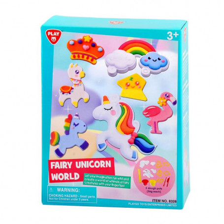 PLAYGO - FAIRY UNICORN WORLD (2 X 2 OZ DOUGH INCLUDED)