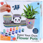 PAINT YOUR OWN - FLOWER POTS - CEMENT - 17 PCS