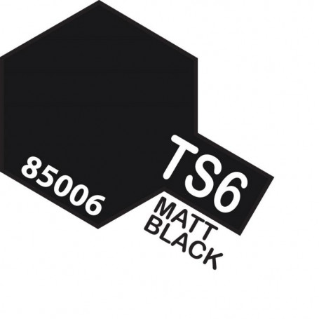 TAMIYA TS-6  SPRAY MATT BLACK