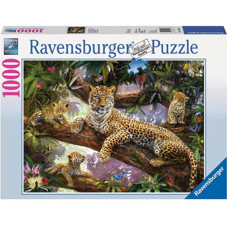 Ravensburger - Leopard Family Puzzle 1000pc