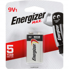 Energizer Max 9V - 1 Pack Blister Batteries