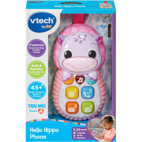 VTech Hello Hippo Phone - Pink