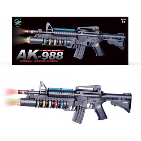 B/O Ak-988 Machine Gun Voice and Light (D36)