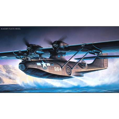 ACADEMY 1/72 PBY5A CATALINA BLACK CAT* +AUST DECALS 2137