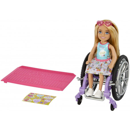 BRB CHEL WHEELCHAIR BRUNETTE DOLL