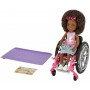 BRB CHEL WHEELCHAIR BRUNETTE DOLL