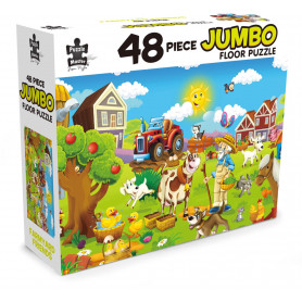 48 Piece Jumbo Floor Farmyard Friends