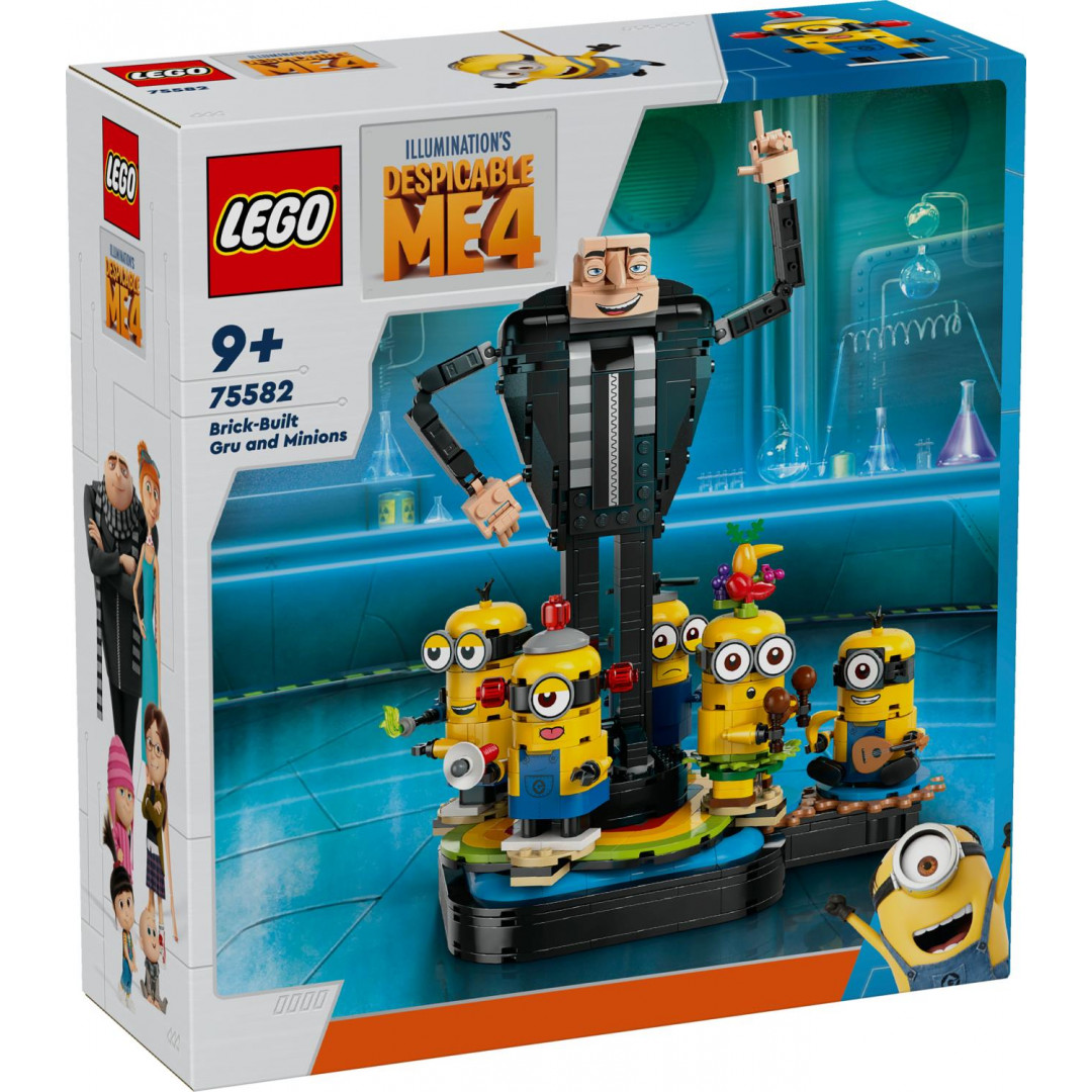 LEGO Despicable Me Brick-Built Gru and Minions 75582