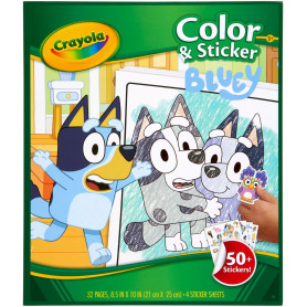 Crayola Color & Sticker Book - Bluey