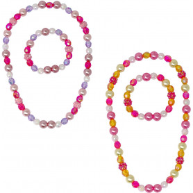 Pink Poppy Butterfly Friends Necklace / Bracelet Set