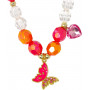 Pink Poppy Butterfly Friends Necklace