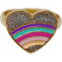 Pink Poppy Rainbow Fantasy Rings