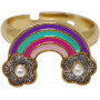 Pink Poppy Rainbow Fantasy Rings