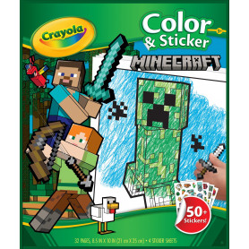 Crayola Color & Sticker Book - Minecraft