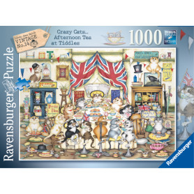 Rburg - CrazyCats Afternoon Tea Tiddles 1000pc