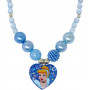 Pink Poppy - Disney Princess Cinderella Pendant Stretch Beaded Necklace & Bracelet Set