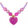 Pink Poppy - Disney Princess Rapunzel Pendant Stretch Beaded Necklace & Bracelet Set