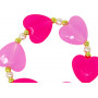 Pink Poppy Ballet Heart and Pearl Bracelet