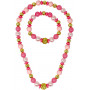 Pink Poppy Fairy Delight Beaded Necklace / Bracelet Set