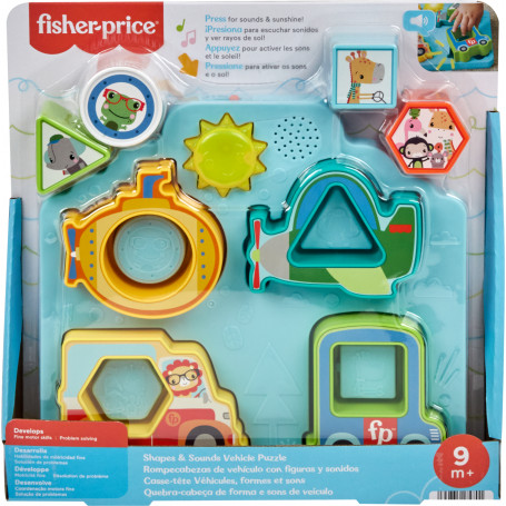 Fisher Price Shapes & Sounds Vehicle Puzzle