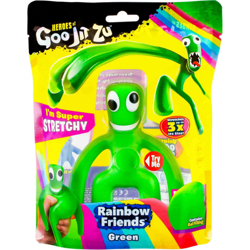 Heroes Of Goo Jit Zu Rainbow Friends FIGURE BLEUE ÉTIRÉE