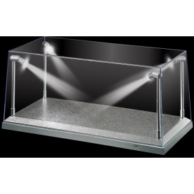 1:18 Silver LED Display Case