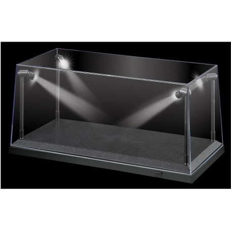 1:18 Black LED Display Case 35.5cm x 15.6cm x 16cm