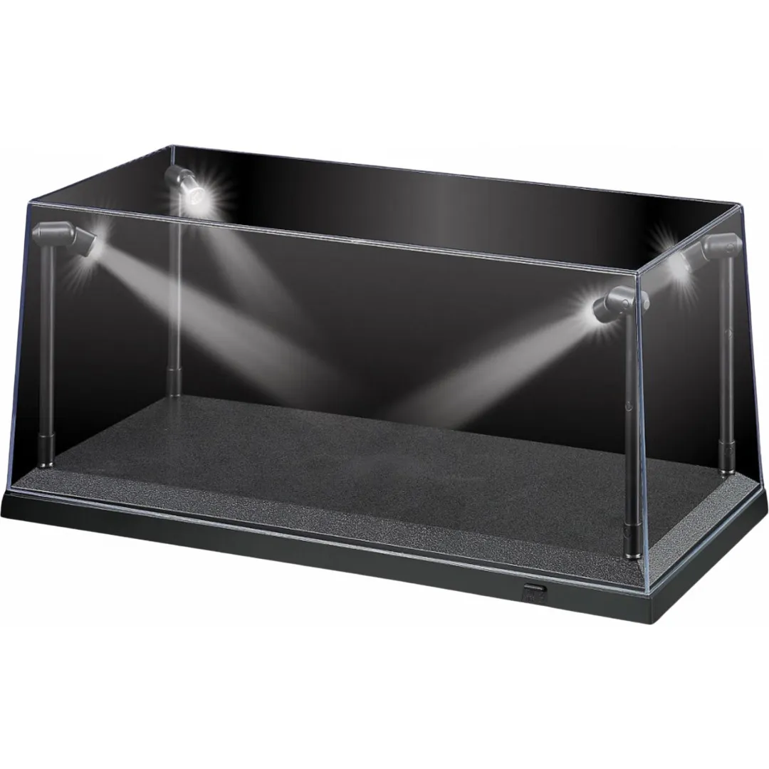 1:18 LED Display Case (L) 35.5cm X (W) 15.6cm X (H) 16cm