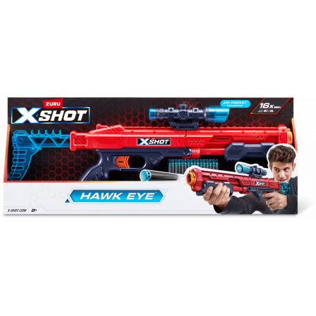 Zuru XSHOT Excel - Hawk Eye Dart Shooter inc 16 Darts