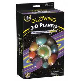 3D Planets Glow in the Dark