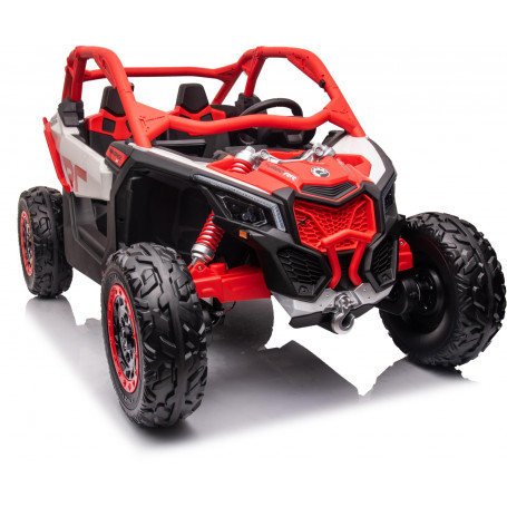 CAN-AM Licensed Electric UTV 24V Kids Ride On - Red