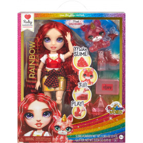 Rainbow World Fashion Doll- Ruby (red)
