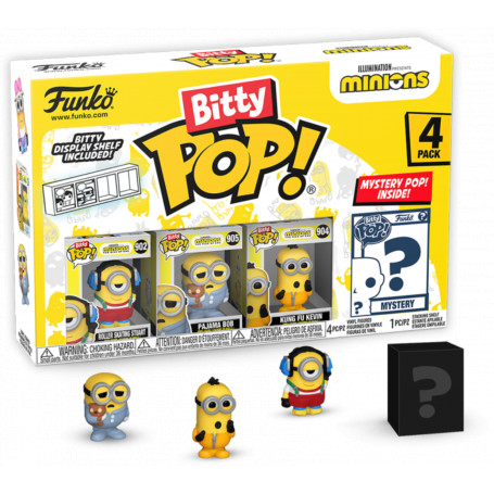 Minions - Roller Skating Stuart Bitty Pop! 4PK