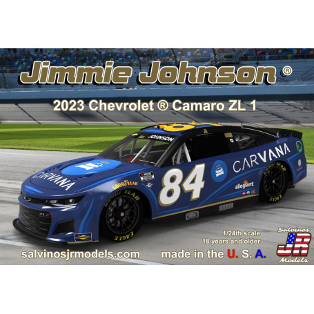 Salvinos J R 1/24 Legacy Motor Club Jimmie Johnson 2023 Camaro Primary Plastic Model Kit