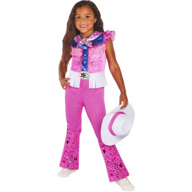 BARBIE COWGIRL DELUXE COSTUME - SIZE 9-10 YRS