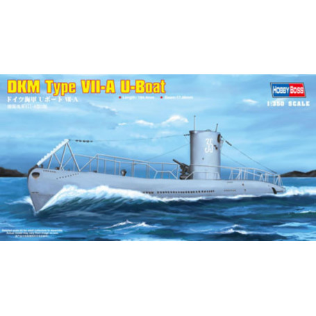 HobbyBoss 1/350 DKM Navy Type VII-A U-Boat Plastic Model Kit [83503]