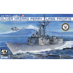 AFV Club 1/700 US Navy Oliver Hazard Perry Class Frigate Plastic Model Kit *Aust Decals*