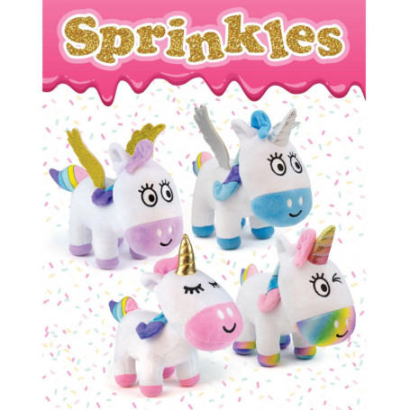 SPRINKLES 18CM ASST UNICORN PLUSH