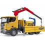 Scania Super 560R Truck with Crane & 2 Pallets